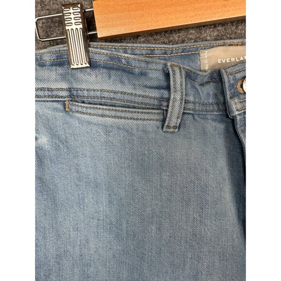 Everlane Womens Mariner Jeans 28R Wide Leg High Rise READ Med Wash Stretch - Picture 11 of 13